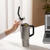 ماگ استیل مسافرتی درب دار شیائومی Xiaomi Mijia Straw Cup 316L MJXGB01RM