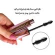 فرچه سه‌بعدی ریمل الماسی هدی موجی برای حالت دادن به مژه‌ها