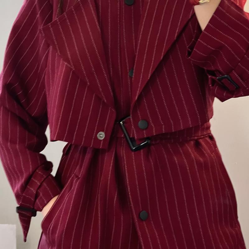 Cherry lady trench coats 
