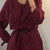 Cherry lady trench coats 