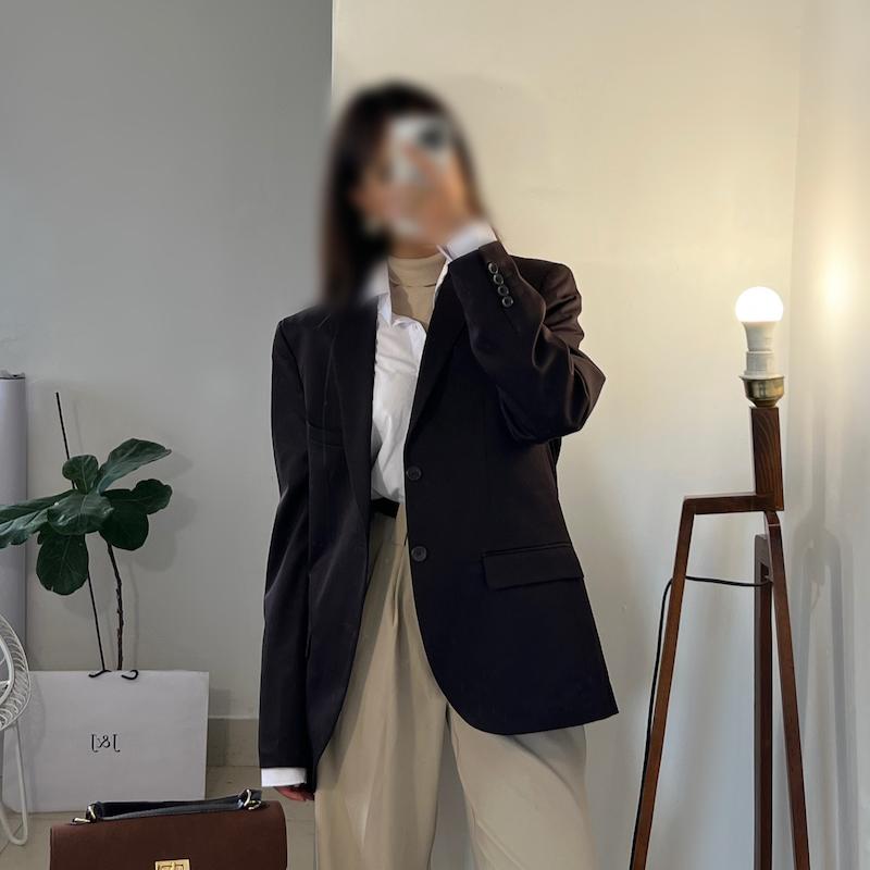 Jina chocolate blazer 