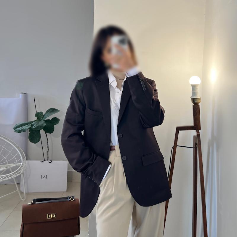 Jina chocolate blazer 
