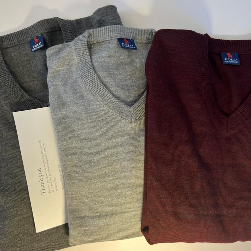 Polo wear cherry and gray 