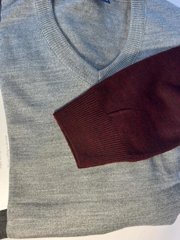 Polo wear cherry and gray 