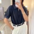Polo shirt نيم زيپ CL (L)- xl --تمديد