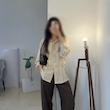 Lara lace up شوميز عروسكي 127