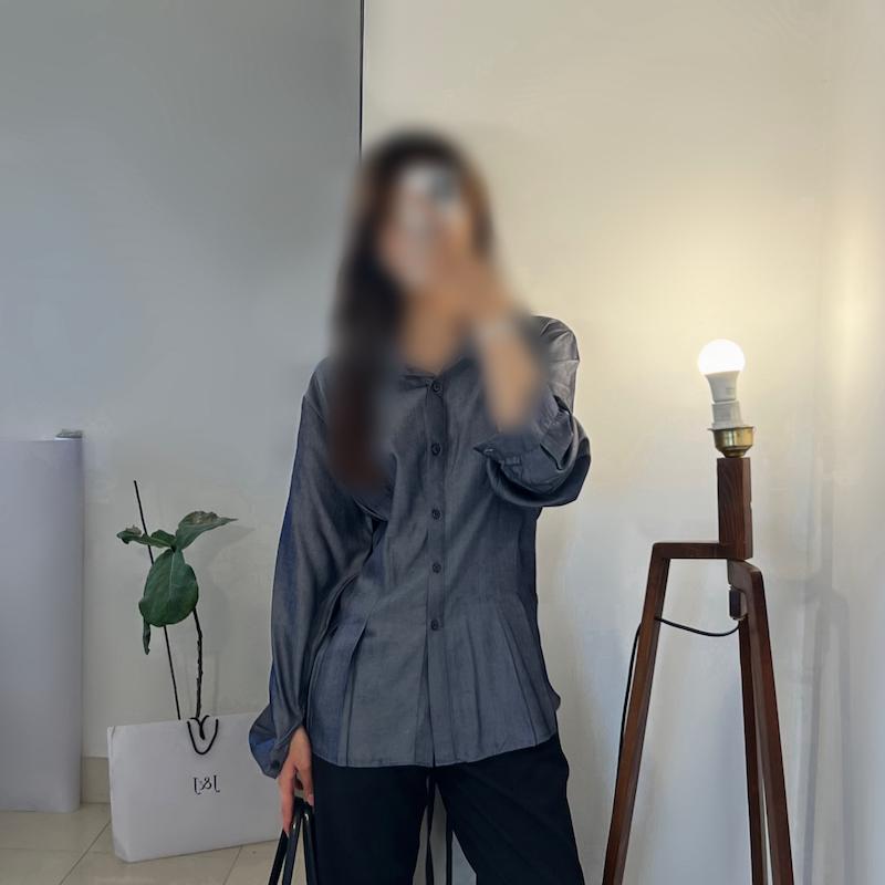Lara lace up شوميز عروسكي 127