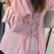 Lara lace up شوميز عروسكي 127