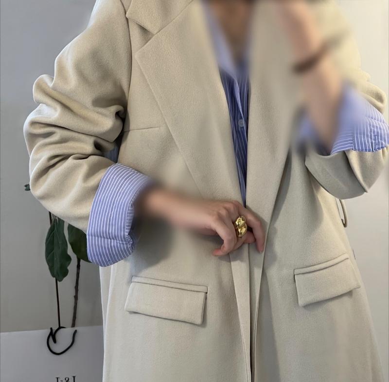 Lisa king sized overcoat پالتو هاي ليسا رنگ استخواني