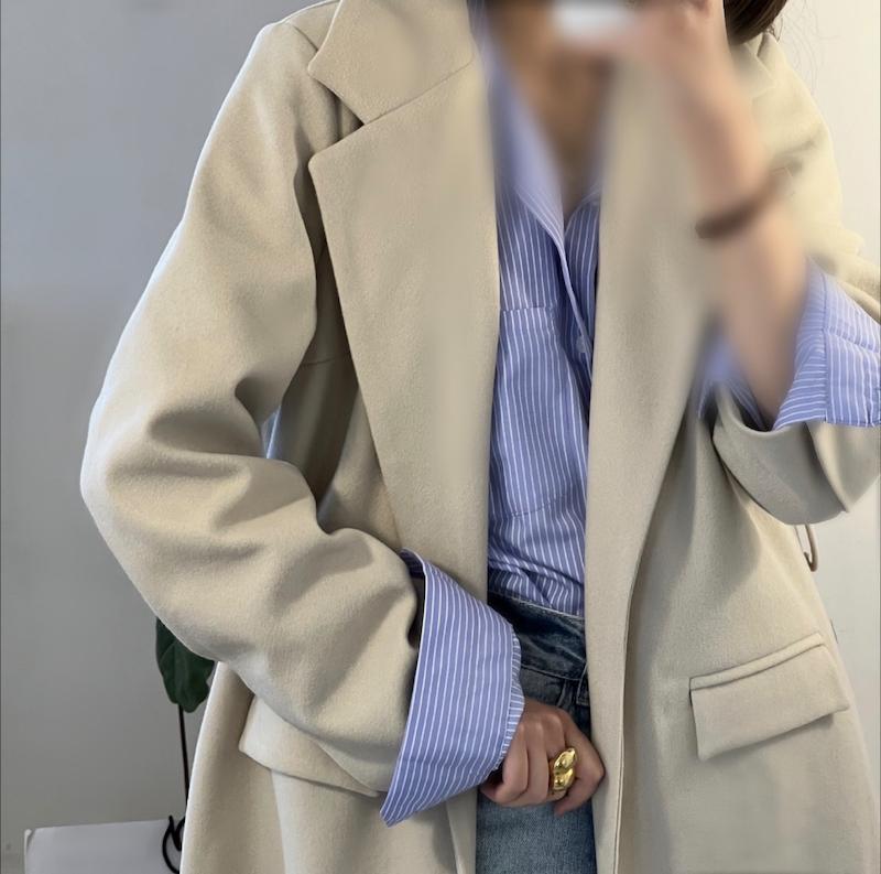 Lisa king sized overcoat پالتو هاي ليسا رنگ استخواني