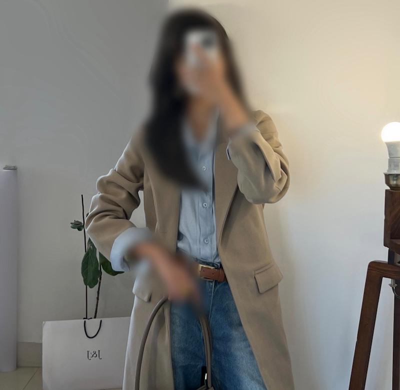 Lisa king sized overcoat پالتو هاي ليسا رنگ-نسكافه اي 