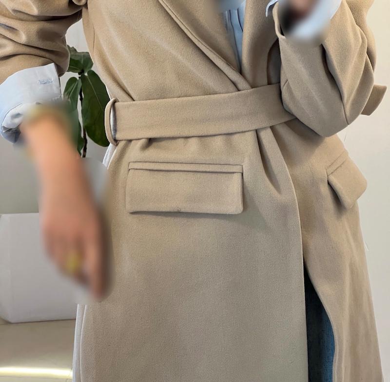 Lisa king sized overcoat پالتو هاي ليسا رنگ-نسكافه اي 