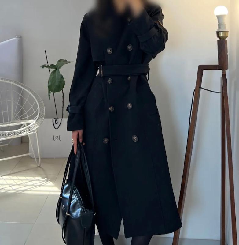 Bella overcoat استخواني 