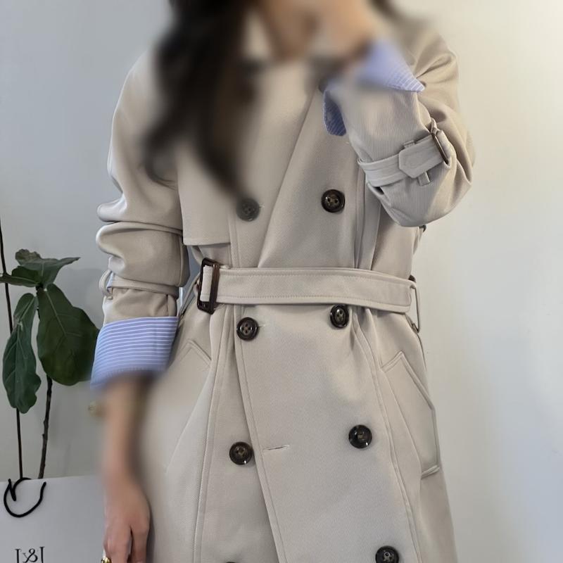 Bella overcoat استخواني 