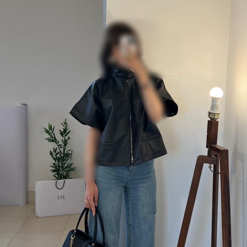 Nara leather vest 