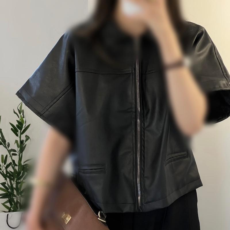 Nara leather vest 