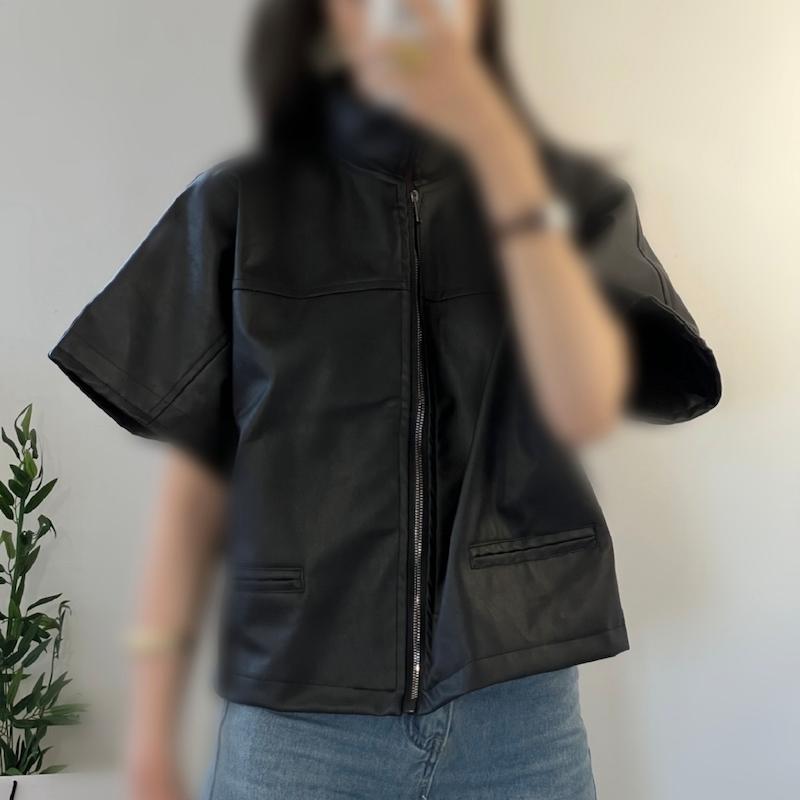 Nara leather vest 