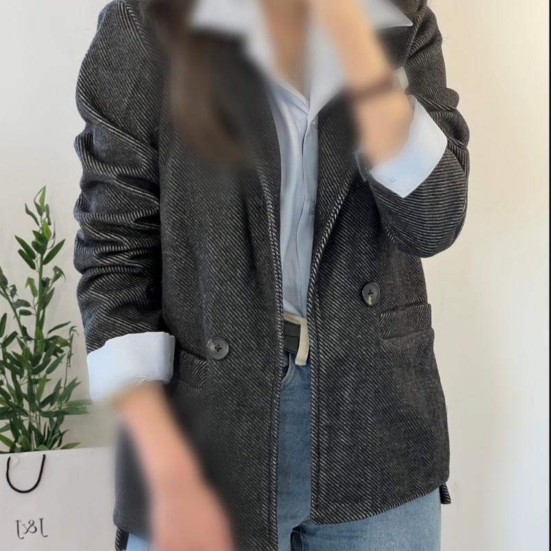 Leon coat كت فوتر طوسي اقتصادي