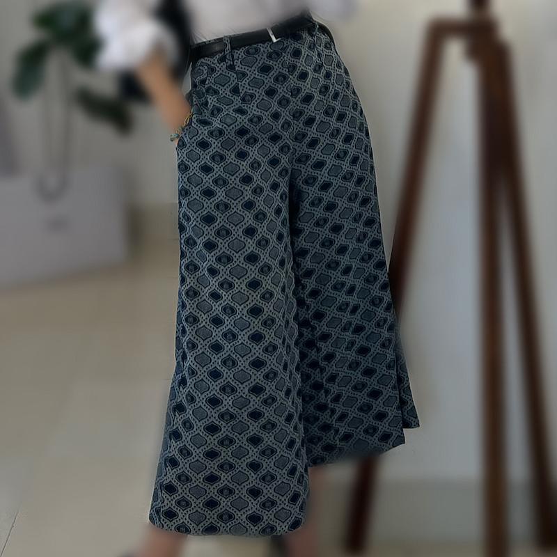  flora jeans patterned  