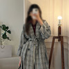 Preppy jina long overcoat 