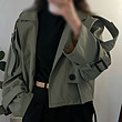 Monica crop coat 