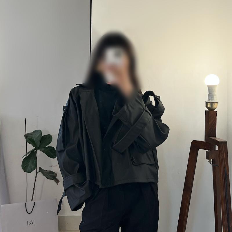Monica crop coat 