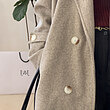 Jina cherry long overcoat 