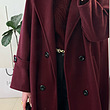 Jina cherry long overcoat 