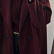 Jina cherry long overcoat 