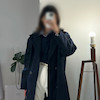 Jina dark blue overcoat 