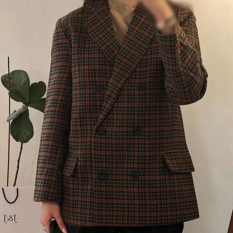 Éva plaid blazer 