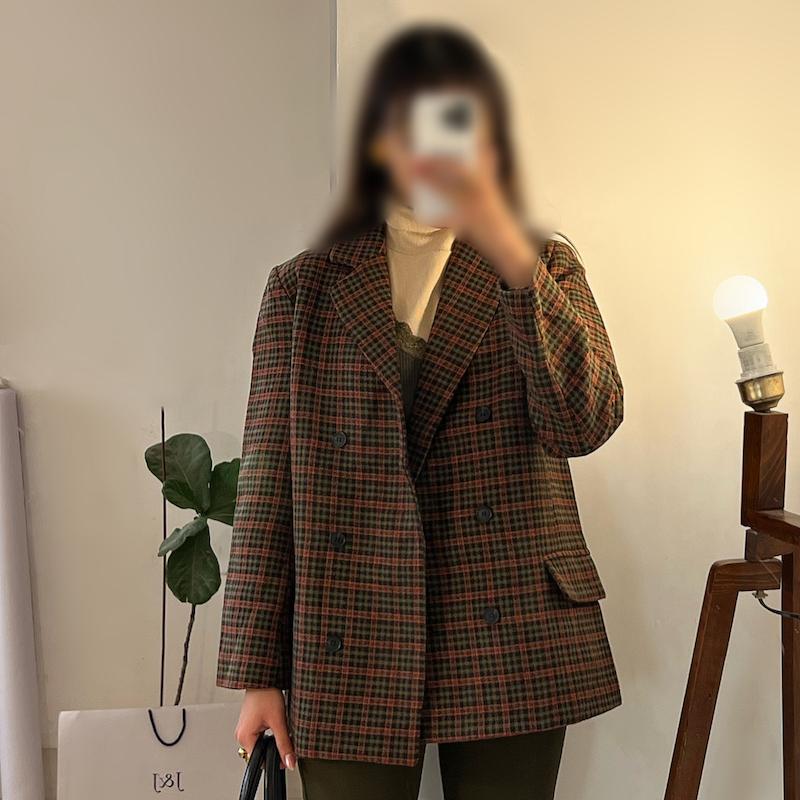 Éva plaid blazer 