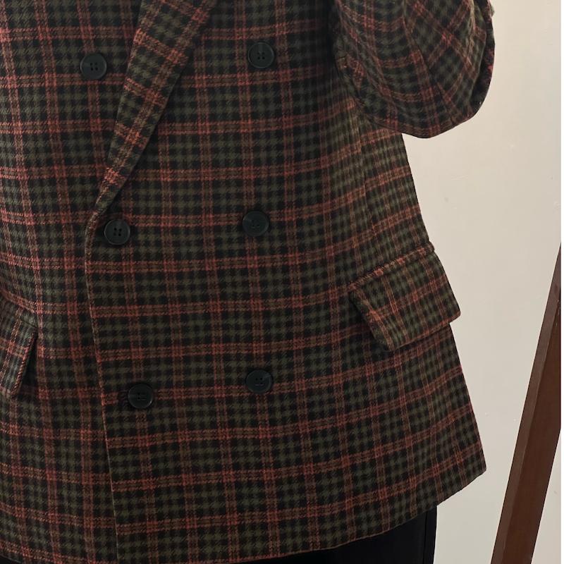 Éva plaid blazer 