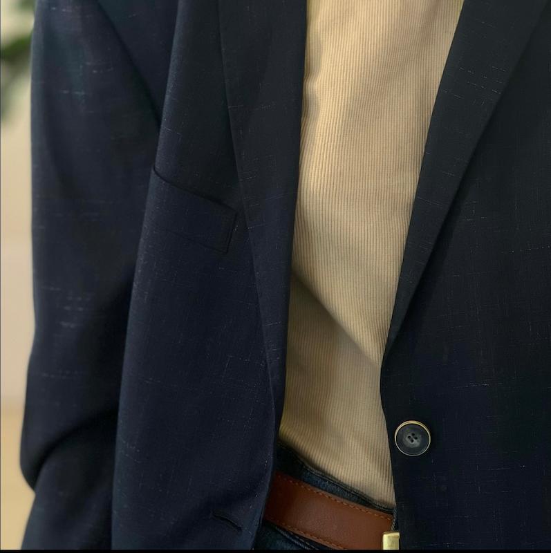 Lavender blazer dark blue 