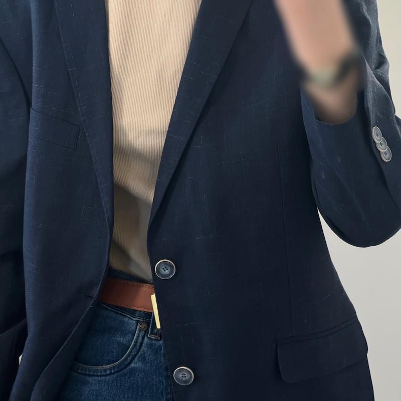 Lavender blazer dark blue 