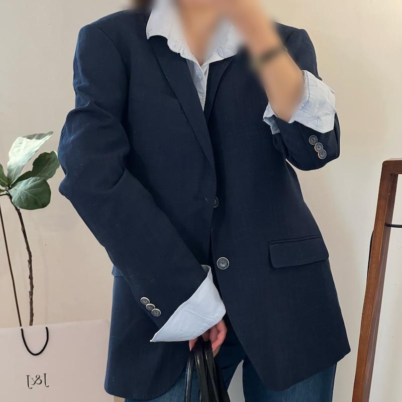 Lavender blazer dark blue 