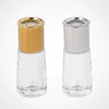 نمک پاش استوانه ای لیمون با درب طلایی و نقره ای