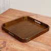 سینی مربع لبه دار چوب راش در دو سایز
