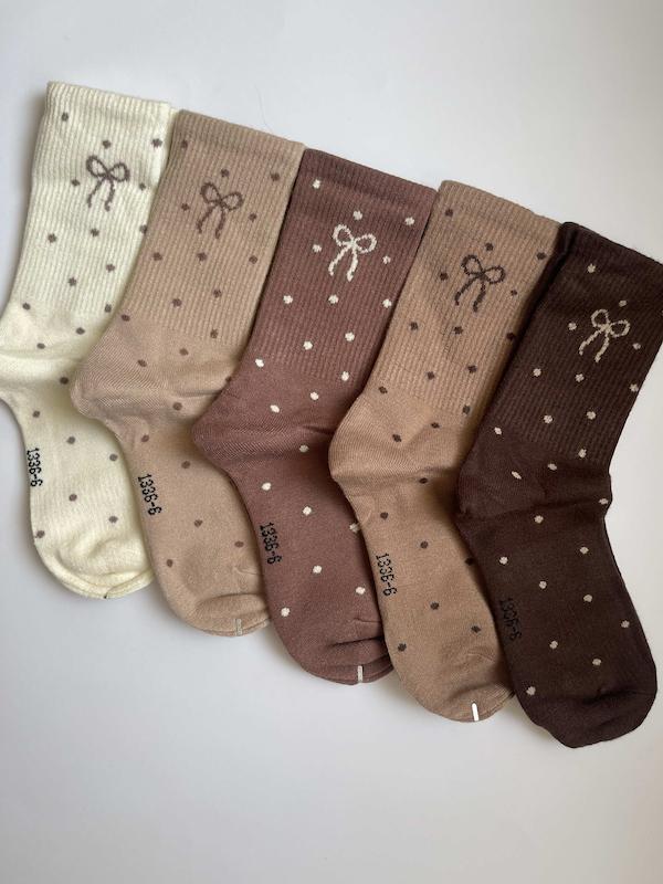 جوراب ساق بلند زنانه پاپیون 