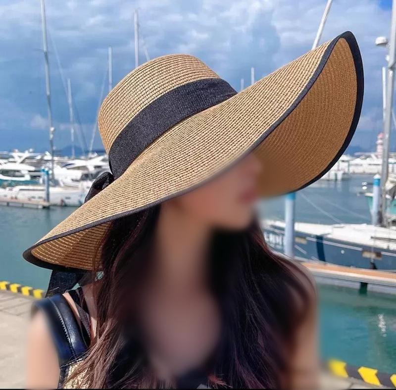 کلاه ساحلی فانتزی حصیری زنانه