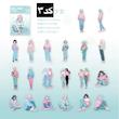 پک استیکر دختر Girl Zine