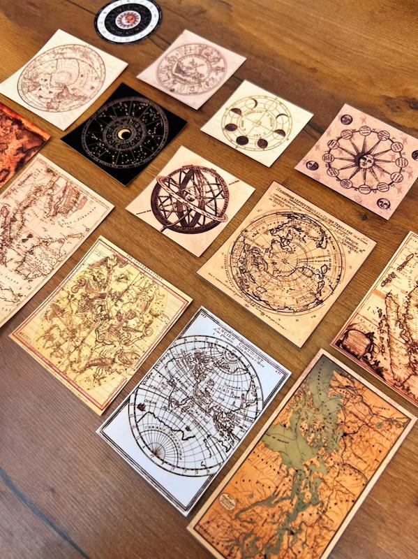 پک استیکر vintage maps 🗺️✨