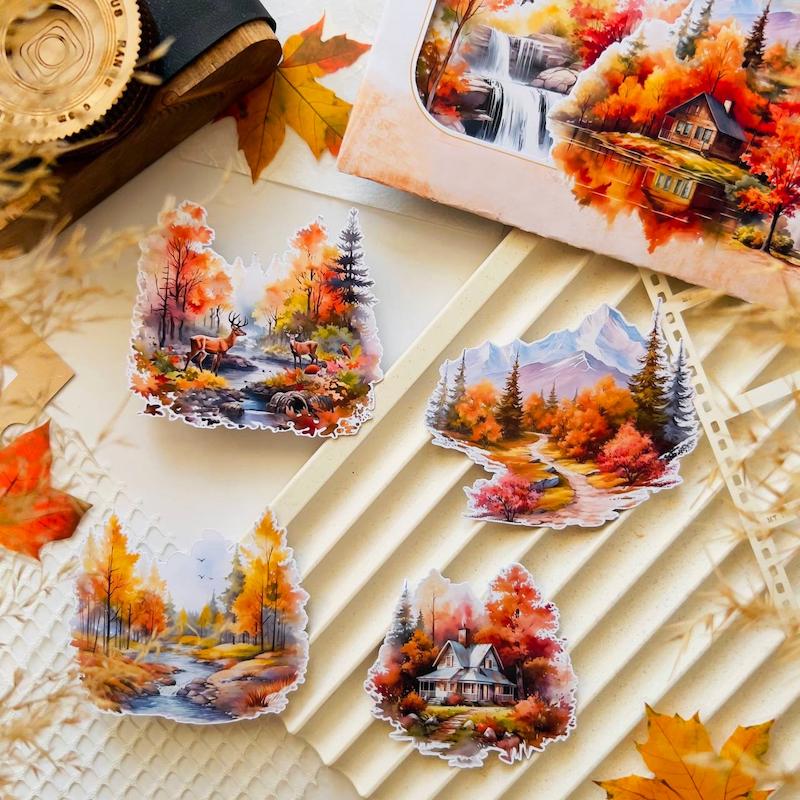 🍂🍁 پک استیکری منظره های پاییزی 🍁🍂