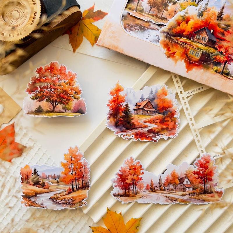 🍂🍁 پک استیکری منظره های پاییزی 🍁🍂