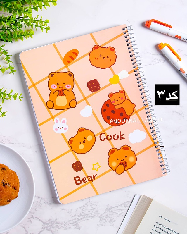 دفتر خط دار کیوت / 100 برگ 