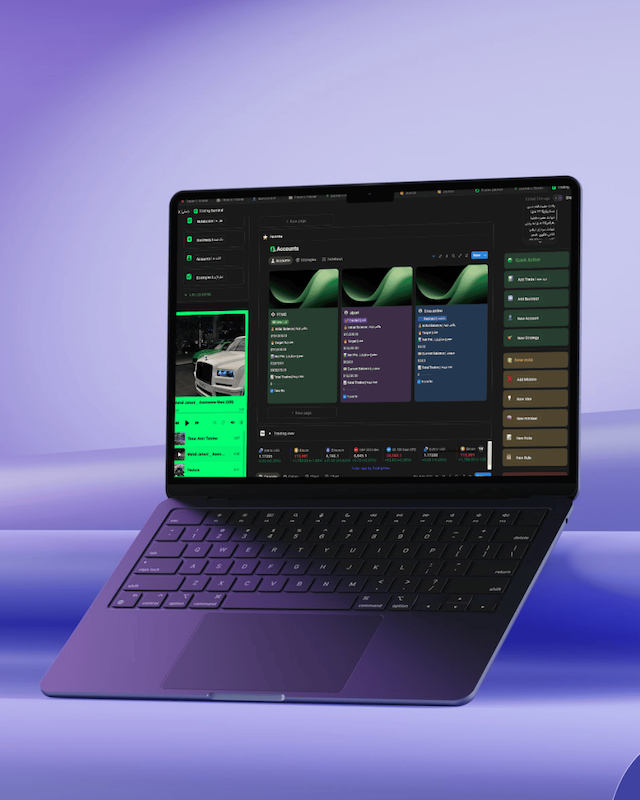 تمپلیت تریدینگ داشبورد