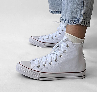 Chuck Taylor All Star High Top White / کانورس کلاسیک سفید ساقدار