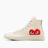 کانورس پلی کرم ساقدار/Converse x Comme des Garçons PLAY Chuck 70 High Top