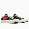 کانورس پلی بدون ساق مشکی/Converse x Comme des Garçons PLAY Chuck 70 Low Top