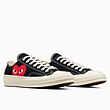 کانورس پلی بدون ساق مشکی/Converse x Comme des Garçons PLAY Chuck 70 Low Top